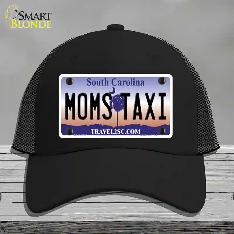 Moms Taxi South Carolina Novelty License Plate Hat Mesh / Black