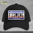 Fishing South Carolina Novelty License Plate Hat Mesh / Black