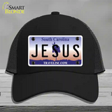 Jesus South Carolina Novelty License Plate Hat Mesh / Black