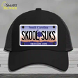 Skool Suks South Carolina Novelty License Plate Hat Mesh / Black