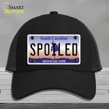 Spoiled South Carolina Novelty License Plate Hat Mesh / Black