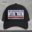 Carolina Girl South Carolina Novelty License Plate Hat Mesh / Black