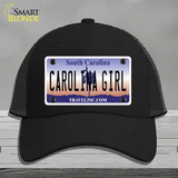 Carolina Girl South Carolina Novelty License Plate Hat Mesh / Black