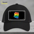 Arizona Rainbow Novelty License Plate Hat Mesh / Black