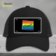 Colorado Rainbow Novelty License Plate Hat Mesh / Black