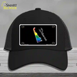 Delaware Rainbow Novelty License Plate Hat Mesh / Black