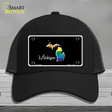 Michigan Rainbow Novelty License Plate Hat Mesh / Black