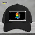 Mississippi Rainbow Novelty License Plate Hat Mesh / Black