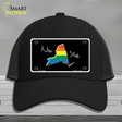 New York Rainbow Novelty License Plate Hat Mesh / Black