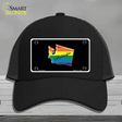 Washington Rainbow Novelty License Plate Hat Mesh / Black