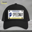 Speedway Indiana Novelty License Plate Hat Mesh / Black