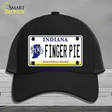 Finger Pie Indiana Novelty License Plate Hat Mesh / Black