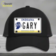 Gary Indiana Novelty License Plate Hat Mesh / Black