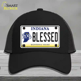 Blessed Indiana Novelty License Plate Hat Mesh / Black