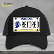 Retired Indiana Novelty License Plate Hat Mesh / Black