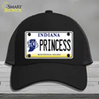 Princess Indiana Novelty License Plate Hat Mesh / Black