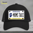 Moms Taxi Indiana Novelty License Plate Hat Mesh / Black