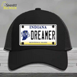 Dreamer Indiana Novelty License Plate Hat Mesh / Black