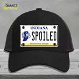 Spoiled Indiana Novelty License Plate Hat Mesh / Black