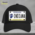 Indiana Novelty License Plate Hat Mesh / Black