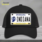 Indiana Novelty License Plate Hat Mesh / Black