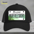 Murfreesboro Tennessee Novelty License Plate Hat Mesh / Black