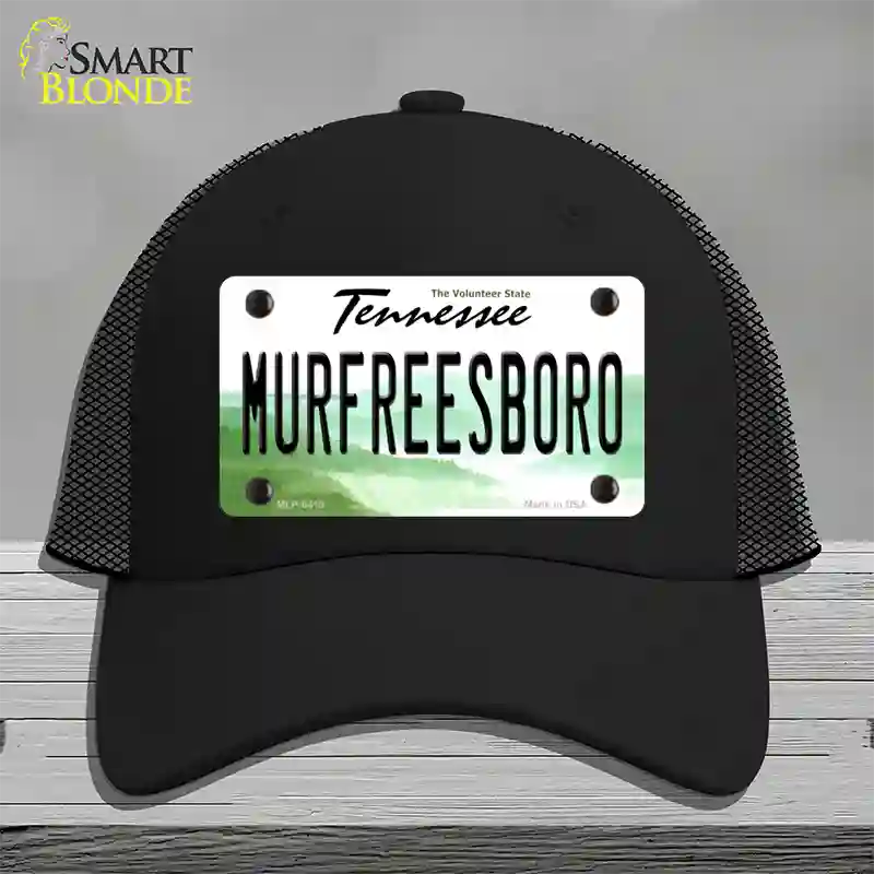 Murfreesboro Tennessee Novelty License Plate Hat Mesh / Black