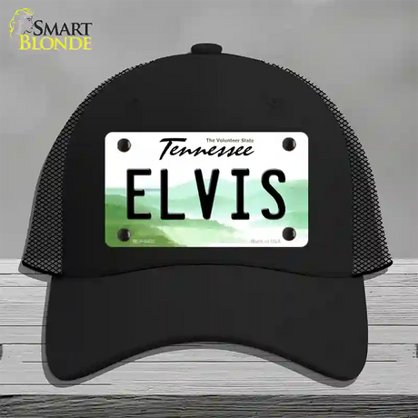 Elvis Tennessee Novelty License Plate Hat Mesh / Black