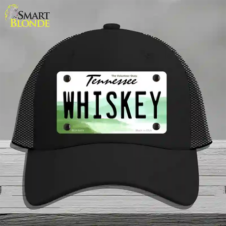 Whiskey Tennessee Novelty License Plate Hat Mesh / Black