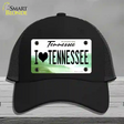 I Love Tennessee Novelty License Plate Hat Mesh / Black