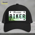 Biker Tennessee Novelty License Plate Hat Mesh / Black