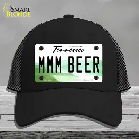 MMM Beer Tennessee Novelty License Plate Hat Mesh / Black