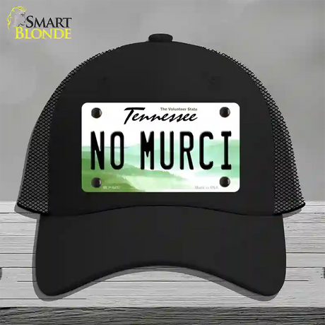 No Murci Tennessee Novelty License Plate Hat Mesh / Black