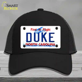 Duke North Carolina Novelty License Plate Hat Mesh / Black