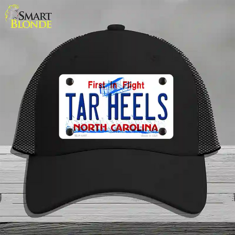 Tar Heels North Carolina Novelty License Plate Hat Mesh / Black