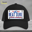 Beat Duke North Carolina Novelty License Plate Hat Mesh / Black