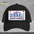 Southern Belle North Carolina Novelty License Plate Hat Mesh / Black