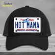 Hot Mama North Carolina Novelty License Plate Hat Mesh / Black