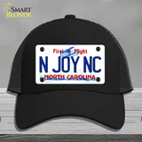 N Joy North Carolina Novelty License Plate Hat Mesh / Black