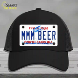 MMM Beer North Carolina Novelty License Plate Hat Mesh / Black