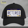 Retired West Virginia Novelty License Plate Hat Mesh / Black