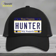 Hunter West Virginia Novelty License Plate Hat Mesh / Black