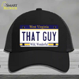 That Guy West Virginia Novelty License Plate Hat Mesh / Black