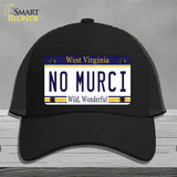 No Murci West Virginia Novelty License Plate Hat Mesh / Black