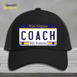 Coach West Virginia Novelty License Plate Hat Mesh / Black