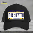 Charleston West Virginia Novelty License Plate Hat Mesh / Black