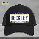 Beckley West Virginia Novelty License Plate Hat Mesh / Black