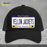 Yellow Jackets West Virginia Novelty License Plate Hat Mesh / Black