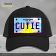 Cutie Mississippi Novelty License Plate Hat Mesh / Black