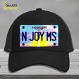 N Joy Mississippi Novelty License Plate Hat Mesh / Black